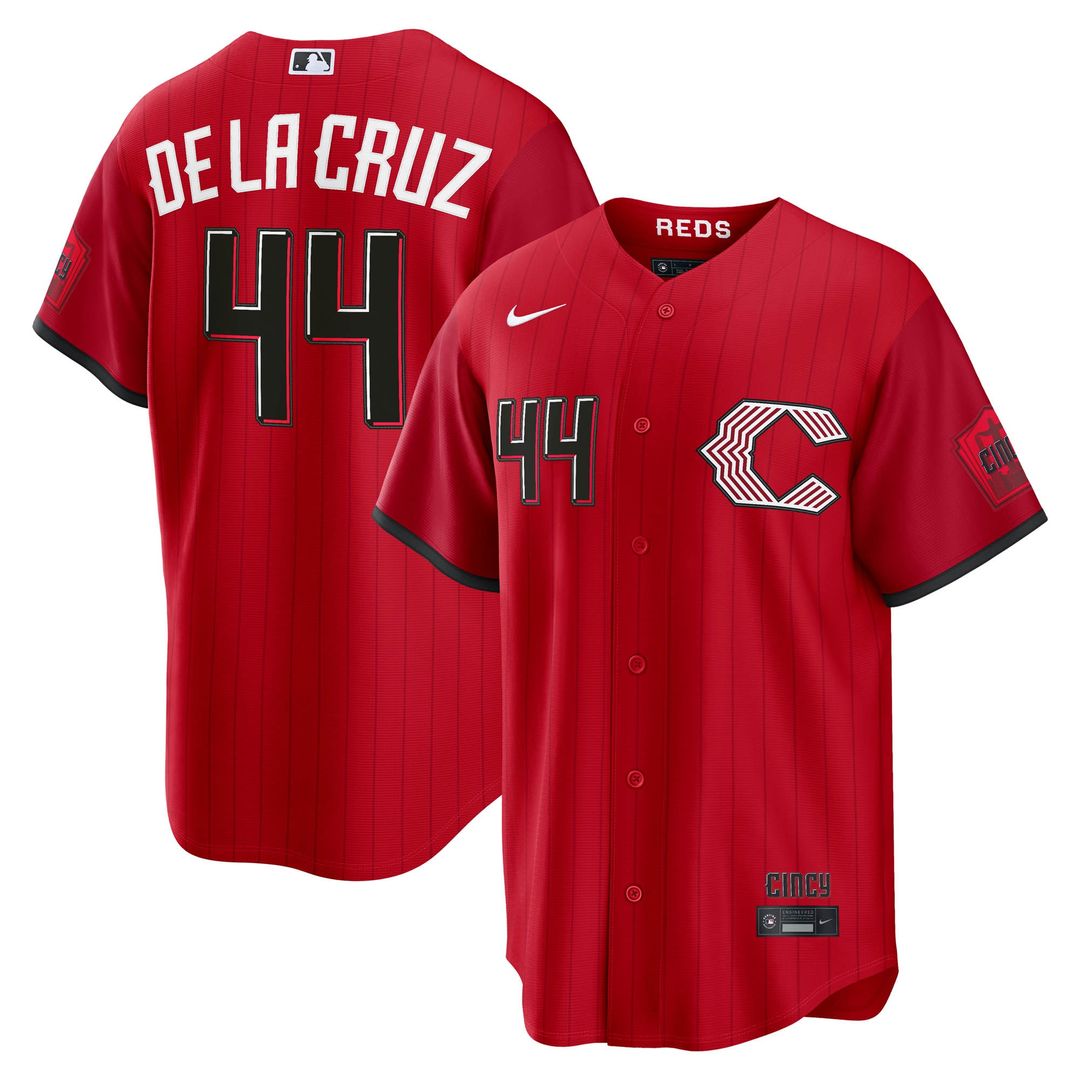 Cincinnati Reds Elly De La Cruz Nike 2026 City Connect Stadium Jersey - Red MLB Team Jersey Baseball Fan Apparel