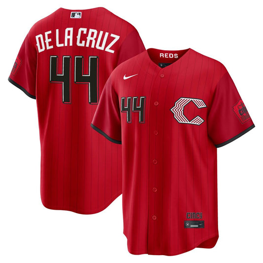 Cincinnati Reds Elly De La Cruz Nike 2026 City Connect Stadium Jersey - Red MLB Team Jersey Baseball Fan Apparel