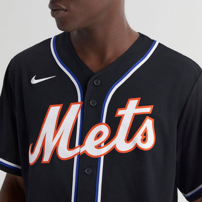 New York Mets Juan Soto Nike Fashion Replica Black Out Jersey MLB Team Jersey Baseball Fan Apparel