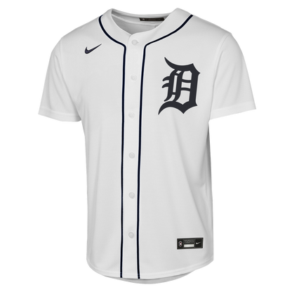 Detroit Tigers Kevin McGonigle Nike Youth Home Replica Jersey - White MLB Team Jersey Baseball Fan Apparel