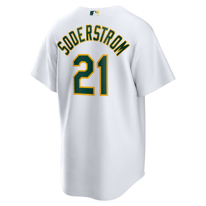 Athletics Tyler Soderstrom Nike Home Replica Jersey - White MLB Team Jersey Baseball Fan Apparel