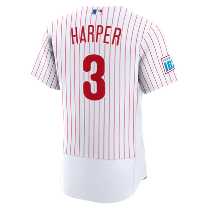 Philadelphia Phillies Bryce Harper Nike Alternate Authentic Sponsor Patch Jersey - Light Blue MLB Team Jersey Baseball Fan Apparel
