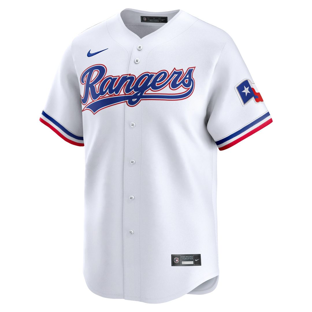 Texas Rangers Josh Jung Nike Home Limited Player Jersey - White MLB Team Jersey Baseball Fan Apparel