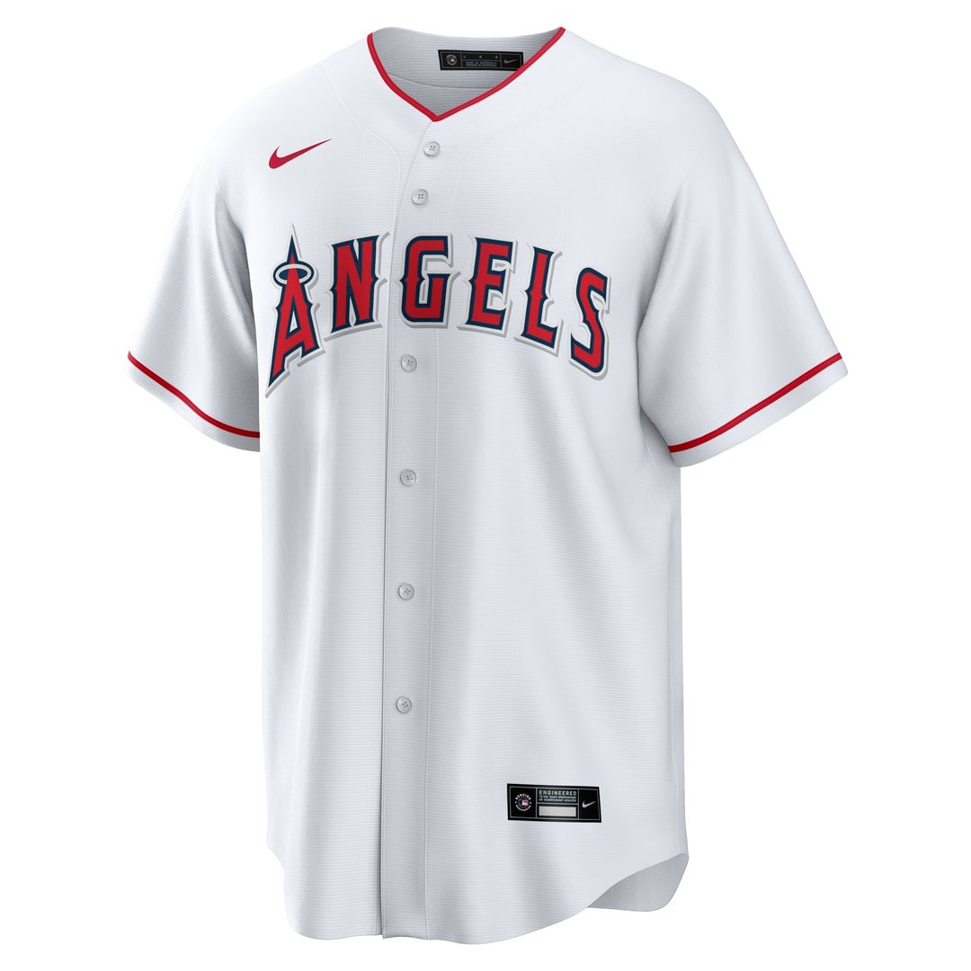 Los Angeles Angels Zach Neto Nike Home Replica Jersey - White MLB Team Jersey Baseball Fan Apparel