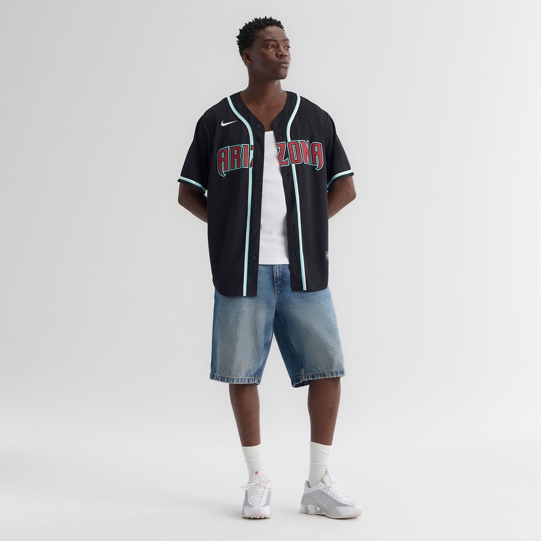 Arizona Diamondbacks Nike Fashion Replica Black Out Jersey MLB Team Jersey Baseball Fan Apparel