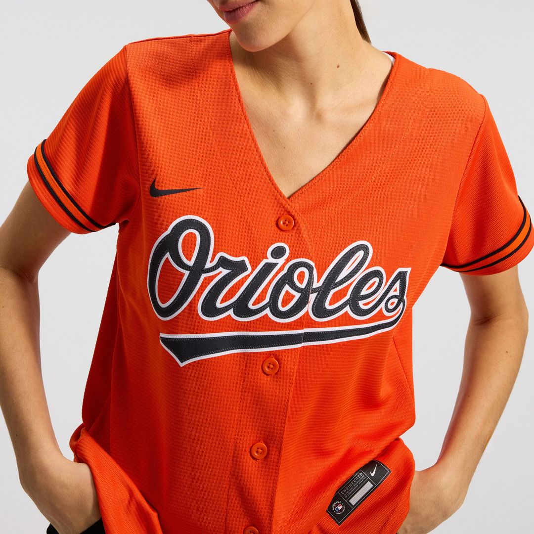 Baltimore Orioles Adley Rutschman Nike Women's Alternate Replica Player Jersey - Orange MLB Team Jersey Baseball Fan Apparel