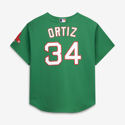 Boston Red Sox David Ortiz Mitchell & Ness Cooperstown Mesh Batting Practice Button - Up Jersey - Red MLB Team Jersey Baseball Fan Apparel