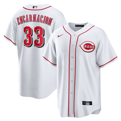 Cincinnati Reds Christian Encarnacion - Strand Nike Home Replica Jersey - White MLB Team Jersey Baseball Fan Apparel