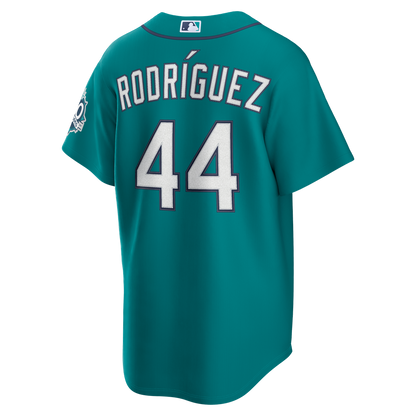 Seattle Mariners Julio Rodríguez Nike Alternate Stadium 50th Season Patch Jersey - Teal MLB Team Jersey Baseball Fan Apparel