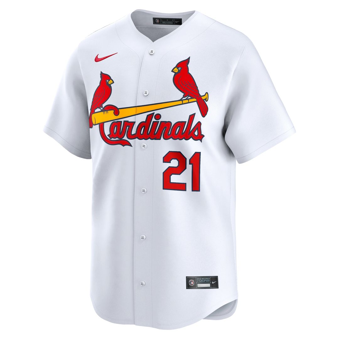St. Louis Cardinals Lars Nootbaar Nike Home Limited Player Jersey - White MLB Team Jersey Baseball Fan Apparel