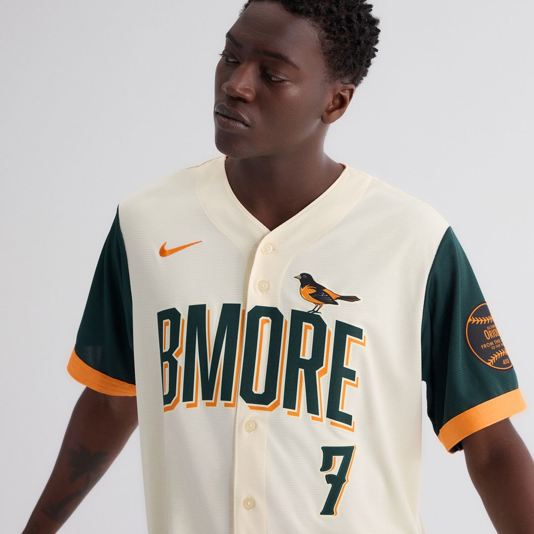 Baltimore Orioles Jackson Holliday Nike 2026 City Connect Stadium Jersey - Cream MLB Team Jersey Baseball Fan Apparel