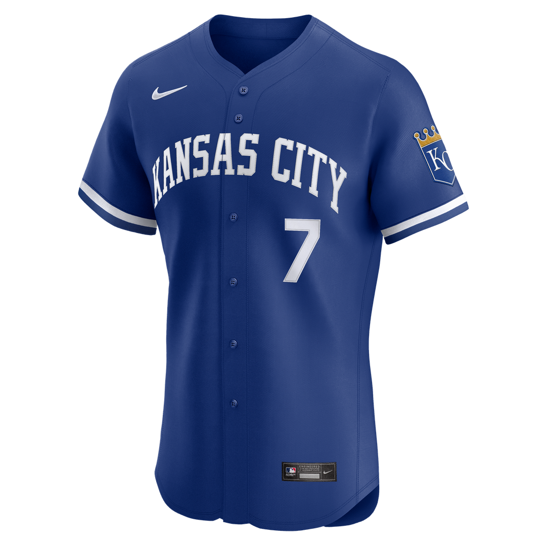 Kansas City Royals Bobby Witt Jr. Nike Home ElitePlayer Jersey - White MLB Team Jersey Baseball Fan Apparel