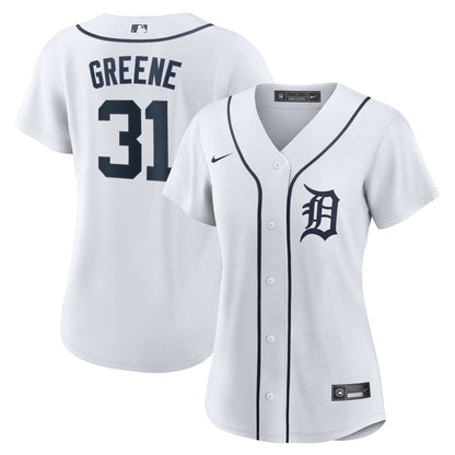 Detroit Tigers Riley Greene Nike Women's Home Replica Player Jersey - White MLB Team Jersey Baseball Fan Apparel