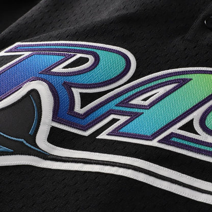 Tampa Bay Rays Wade Boggs Mitchell & Ness Authentic Batting Practice Jersey - Black MLB Team Jersey Baseball Fan Apparel