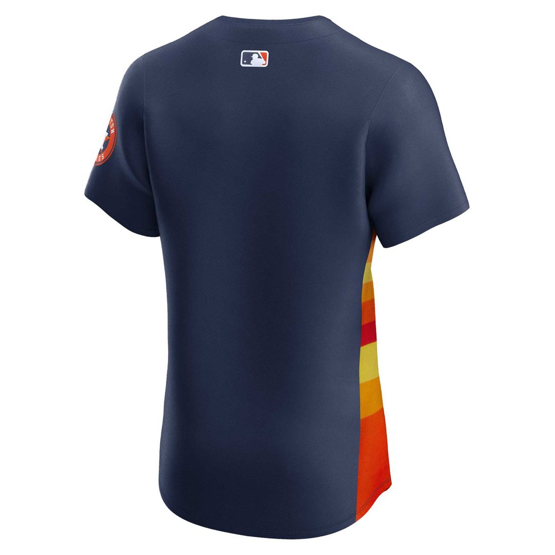 Houston Astros Nike Alternate Vapor Premier Elite Patch Jersey - Navy MLB Team Jersey Baseball Fan Apparel