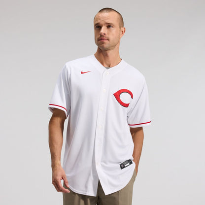 Cincinnati Reds Elly De La Cruz Nike Alternate 2 Replica Jersey - White MLB Team Jersey Baseball Fan Apparel