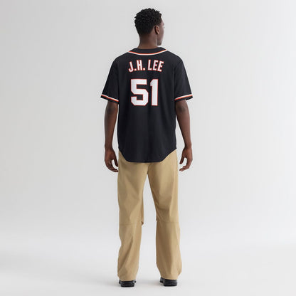 San Francisco Giants Jung Hoo Lee Nike Fashion Replica Black Out Jersey MLB Team Jersey Baseball Fan Apparel