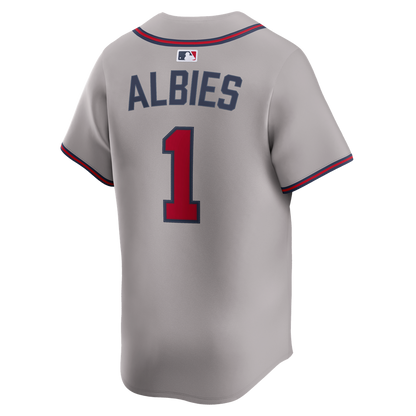 Atlanta Braves Ozzie Albies Nike Road Limited Player Jersey - Gray MLB Team Jersey Baseball Fan Apparel