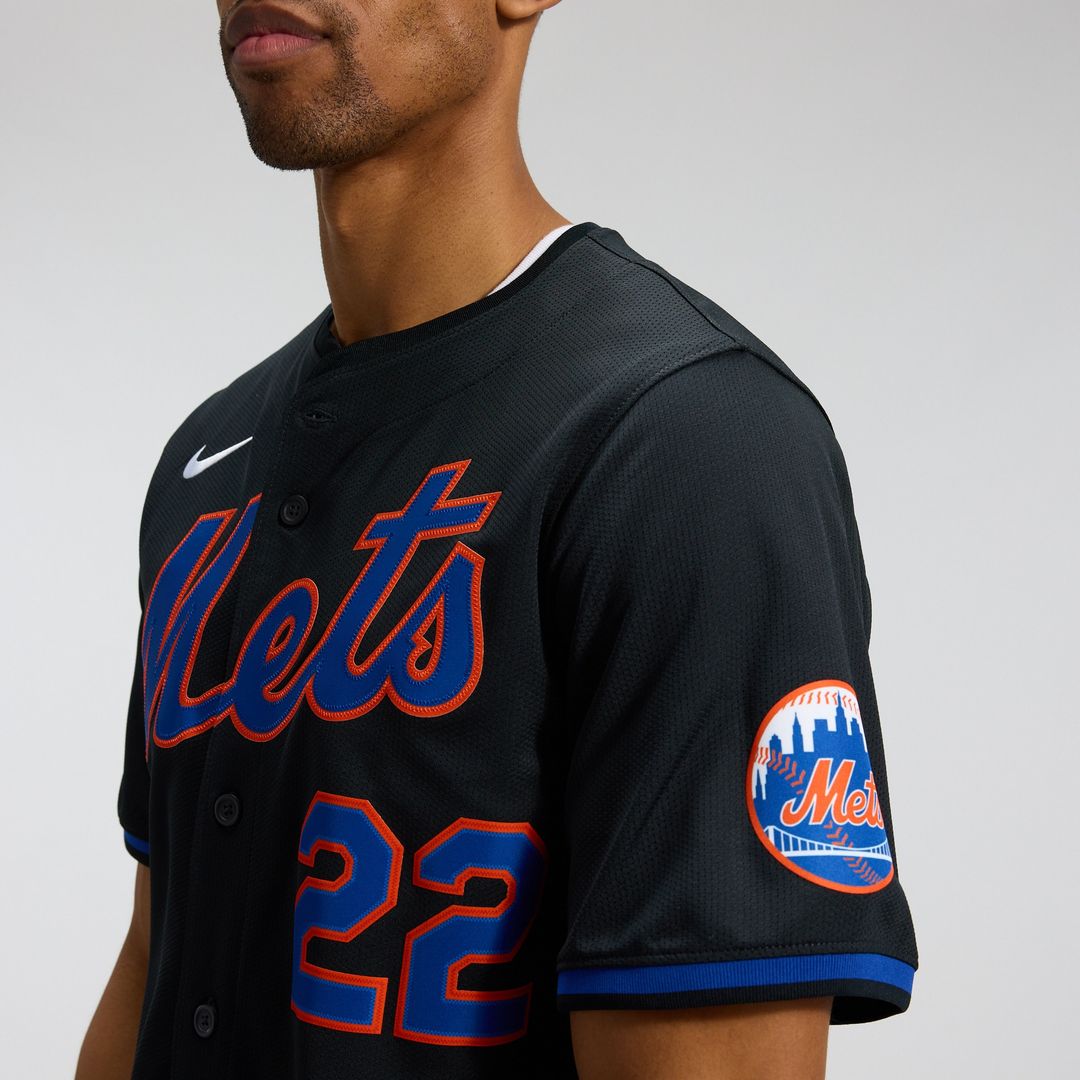 New York Mets Juan Soto Nike Alternate Limited Jersey - Black MLB Team Jersey Baseball Fan Apparel