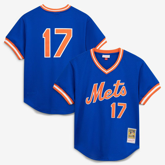 New York Mets Keith Hernandez Mitchell & Ness Authentic Batting Practice Jersey - Royal MLB Team Jersey Baseball Fan Apparel