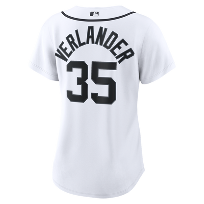 Detroit Tigers Justin Verlander Nike Women's Home Replica Jersey - White MLB Team Jersey Baseball Fan Apparel
