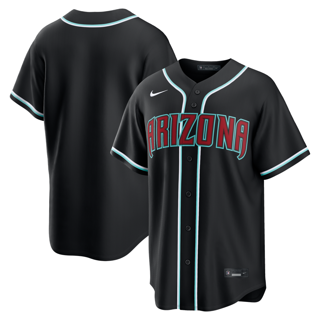 Arizona Diamondbacks Nike Fashion Replica Black Out Jersey MLB Team Jersey Baseball Fan Apparel