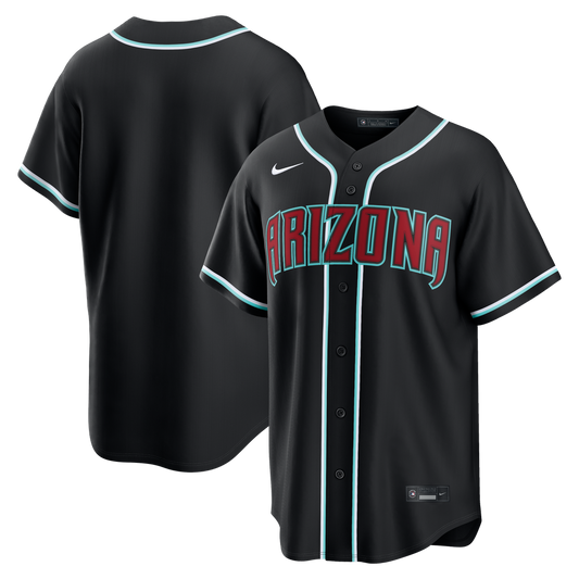Arizona Diamondbacks Nike Fashion Replica Black Out Jersey MLB Team Jersey Baseball Fan Apparel