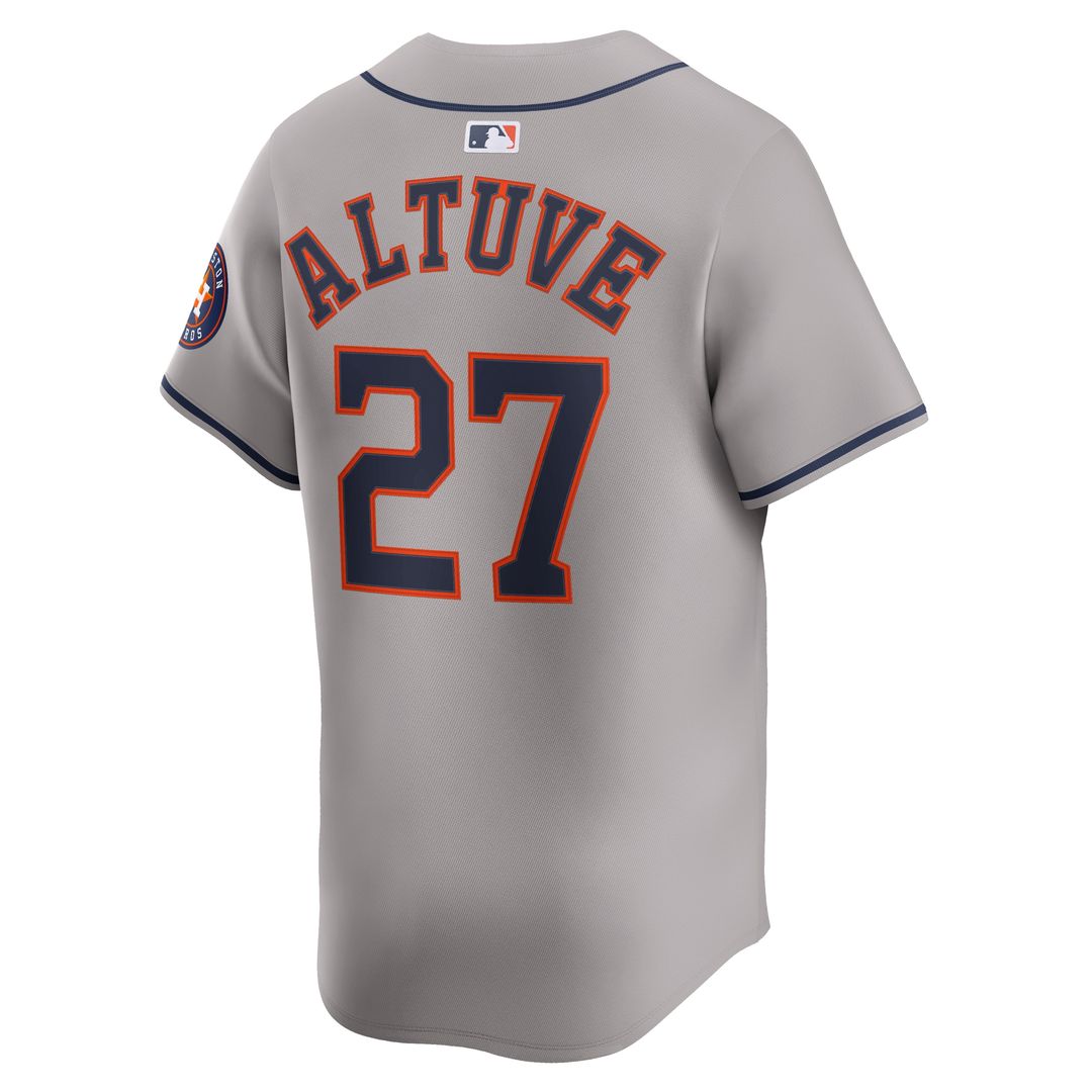 Houston Astros Jose Altuve Nike Home Limited Player Jersey - White MLB Team Jersey Baseball Fan Apparel
