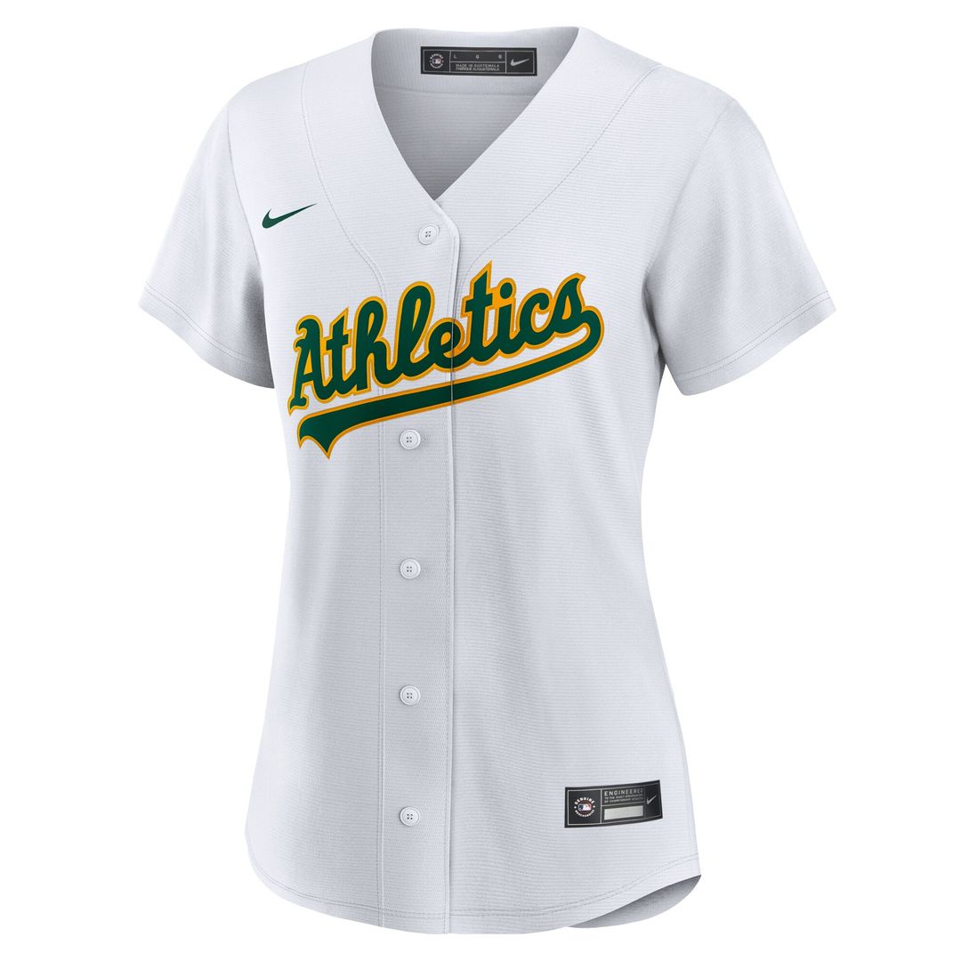 Athletics Denzel Clarke Nike Women's Home Replica Jersey - White MLB Team Jersey Baseball Fan Apparel