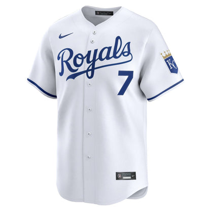 Kansas City Royals Bobby Witt Jr. Nike Home Limited Player Jersey - White MLB Team Jersey Baseball Fan Apparel