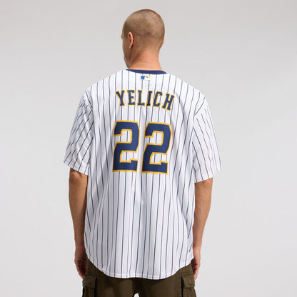 Milwaukee Brewers Christian Yelich Nike Alternate Replica Player Jersey - White MLB Team Jersey Baseball Fan Apparel