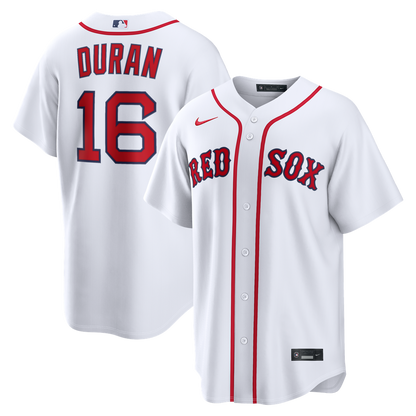 Boston Red Sox Jarren Duran Nike Home Replica Jersey - White MLB Team Jersey Baseball Fan Apparel