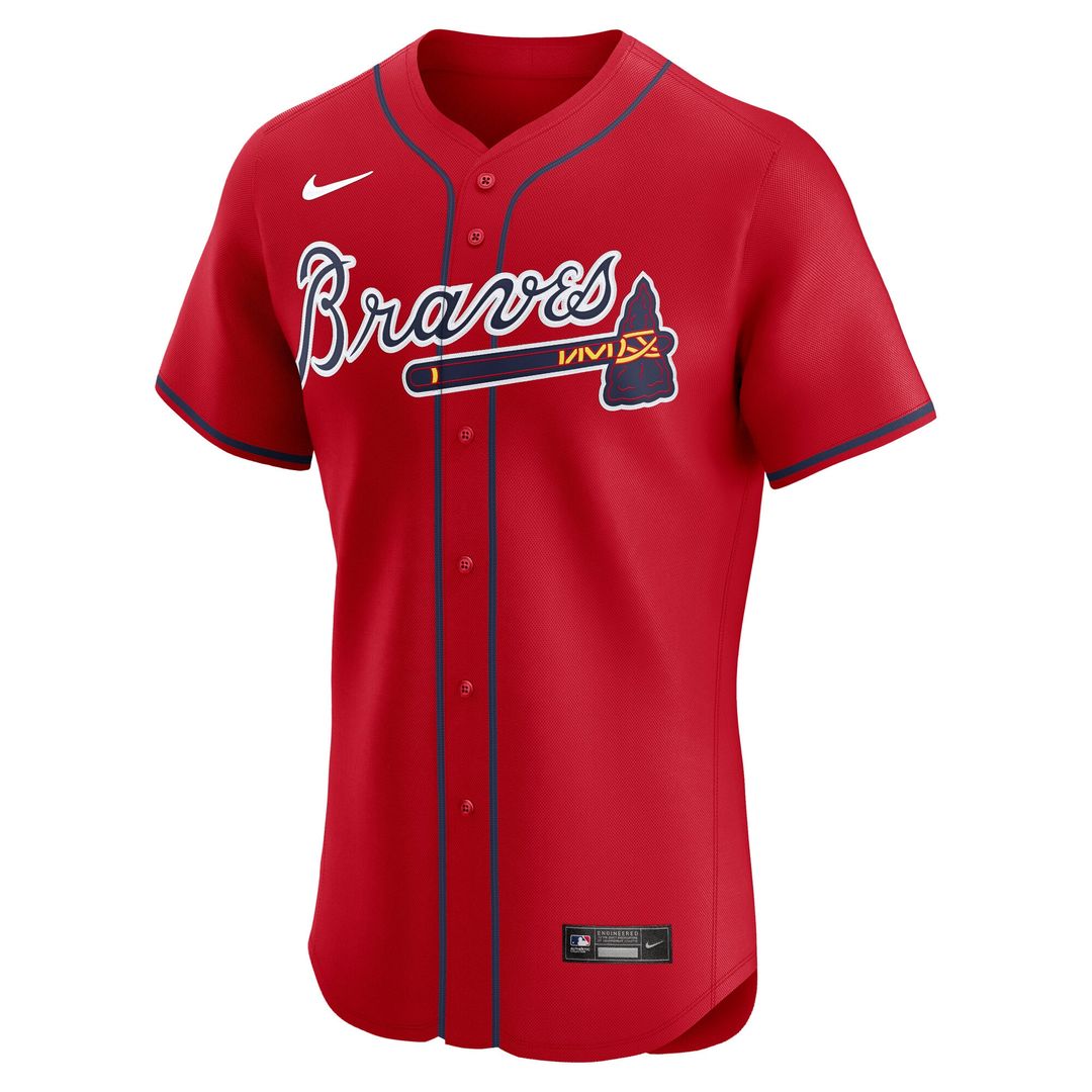 Atlanta Braves Nike Alternate Elite Jersey - Red MLB Team Jersey Baseball Fan Apparel