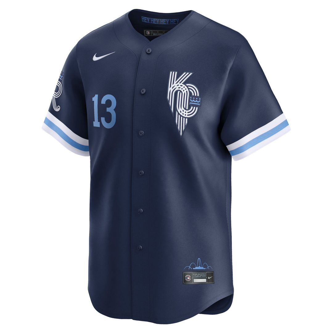 Kansas City Royals Salvador Perez Nike City Connect Limited Jersey - Navy MLB Team Jersey Baseball Fan Apparel