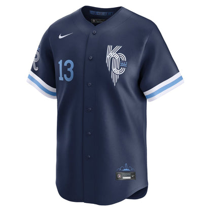 Kansas City Royals Salvador Perez Nike City Connect Limited Jersey - Navy MLB Team Jersey Baseball Fan Apparel