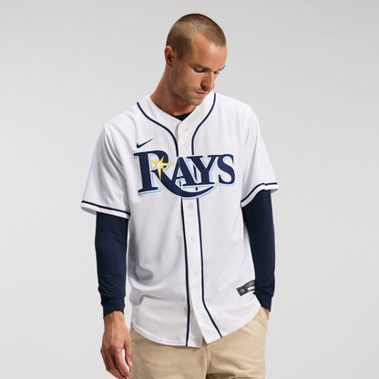 Tampa Bay Rays Yandy Díaz Nike Home Replica Jersey - White MLB Team Jersey Baseball Fan Apparel