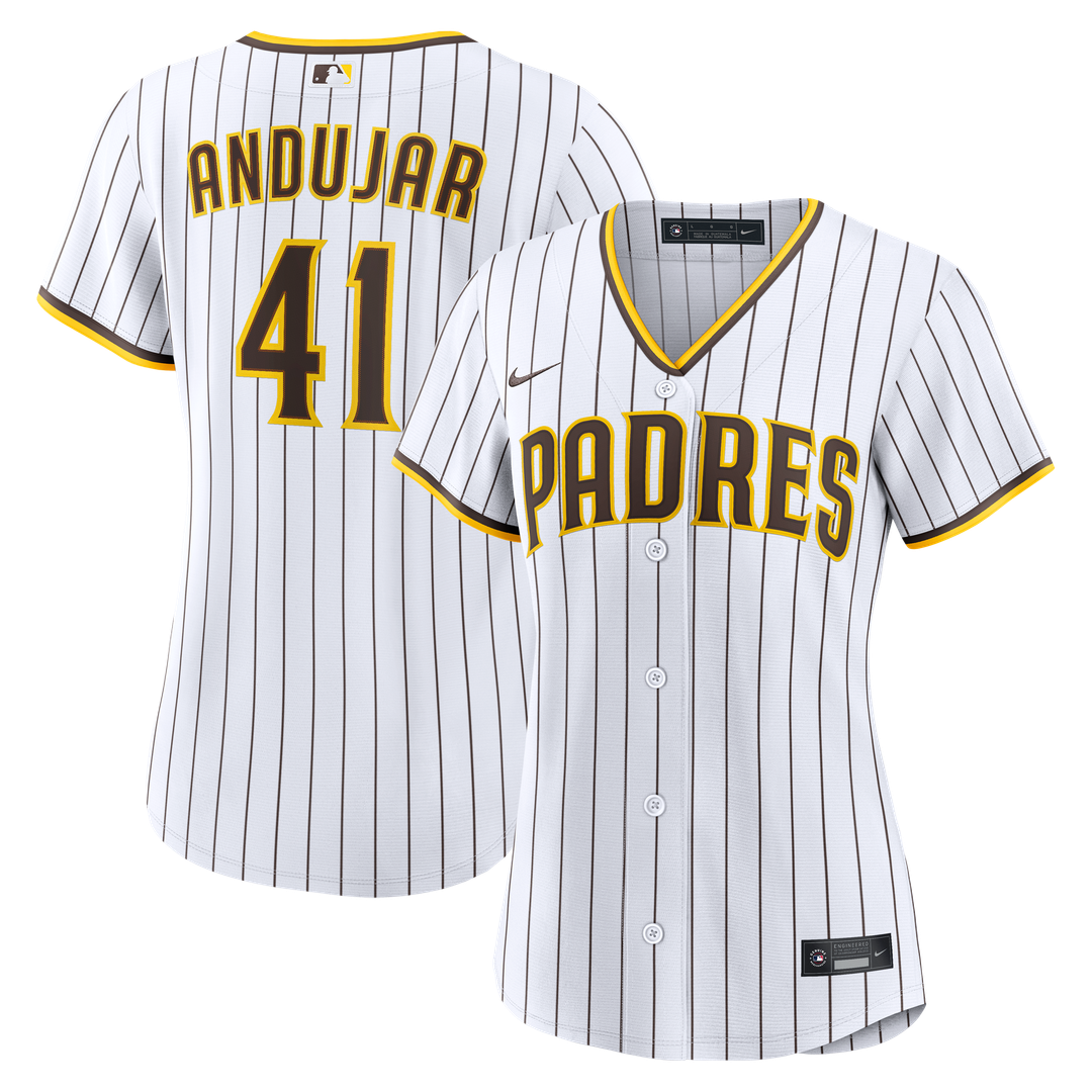 San Diego Padres Miguel Andujar Nike Women's Home Replica Jersey - White MLB Team Jersey Baseball Fan Apparel