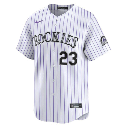 Colorado Rockies Kris Bryant Nike Home Limited Player Jersey - White MLB Team Jersey Baseball Fan Apparel