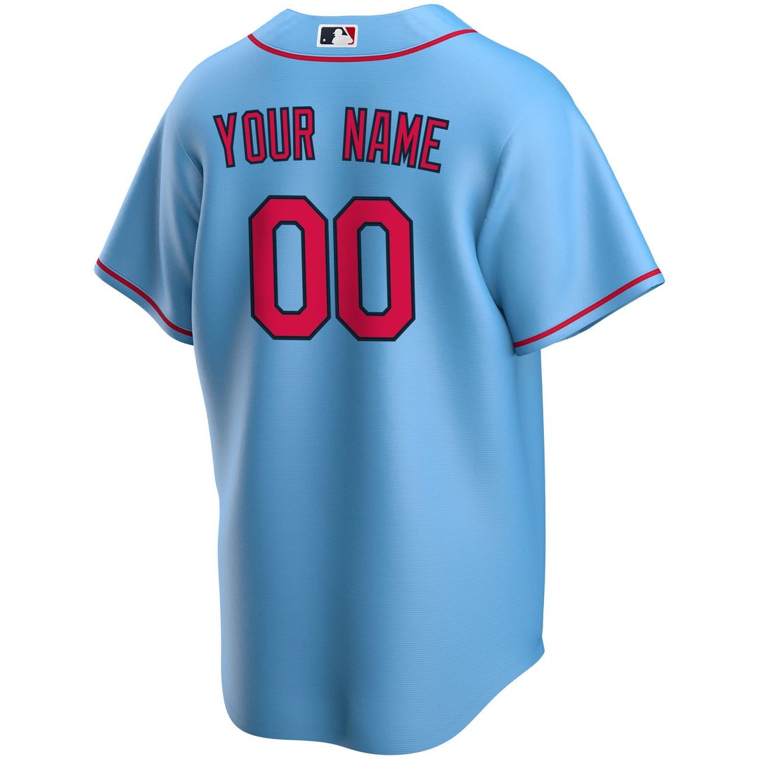 St. Louis Cardinals Nike Alternate Replica Custom Jersey - Light Blue MLB Team Jersey Baseball Fan Apparel
