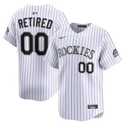 Colorado Rockies Nike Home Limited Pick - A - Player Retired Roster Jersey - White MLB Team Jersey Baseball Fan Apparel