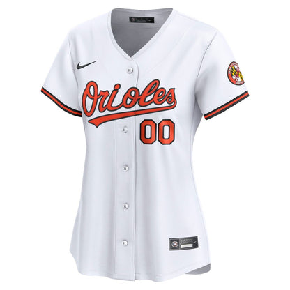 Baltimore Orioles Nike Women's Home Limited Custom Jersey - White MLB Team Jersey Baseball Fan Apparel