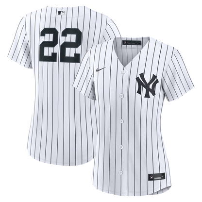New York Yankees Ben Rice Nike Women's Home Replica Jersey - White MLB Team Jersey Baseball Fan Apparel