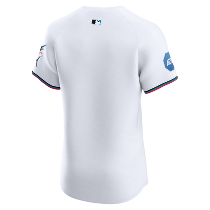 Miami Marlins Nike Home Elite Jersey - White MLB Team Jersey Baseball Fan Apparel