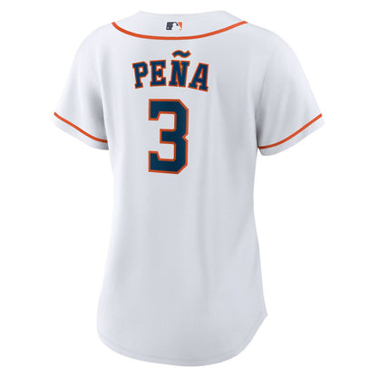 Houston Astros Jeremy Peña Nike Women's Home Replica Jersey - White MLB Team Jersey Baseball Fan Apparel