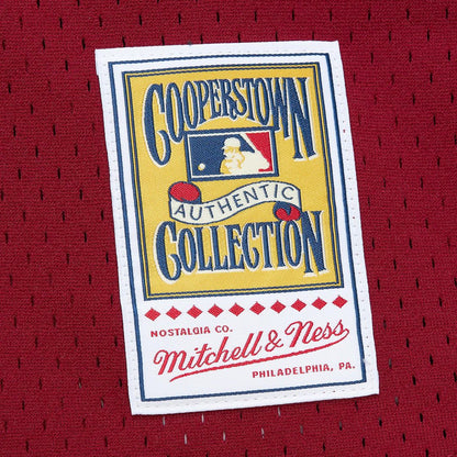 Philadelphia Phillies John Kruk Mitchell & Ness Big & Tall Cooperstown Mesh Batting Practice Jersey - Burgundy MLB Team Jersey Baseball Fan Apparel