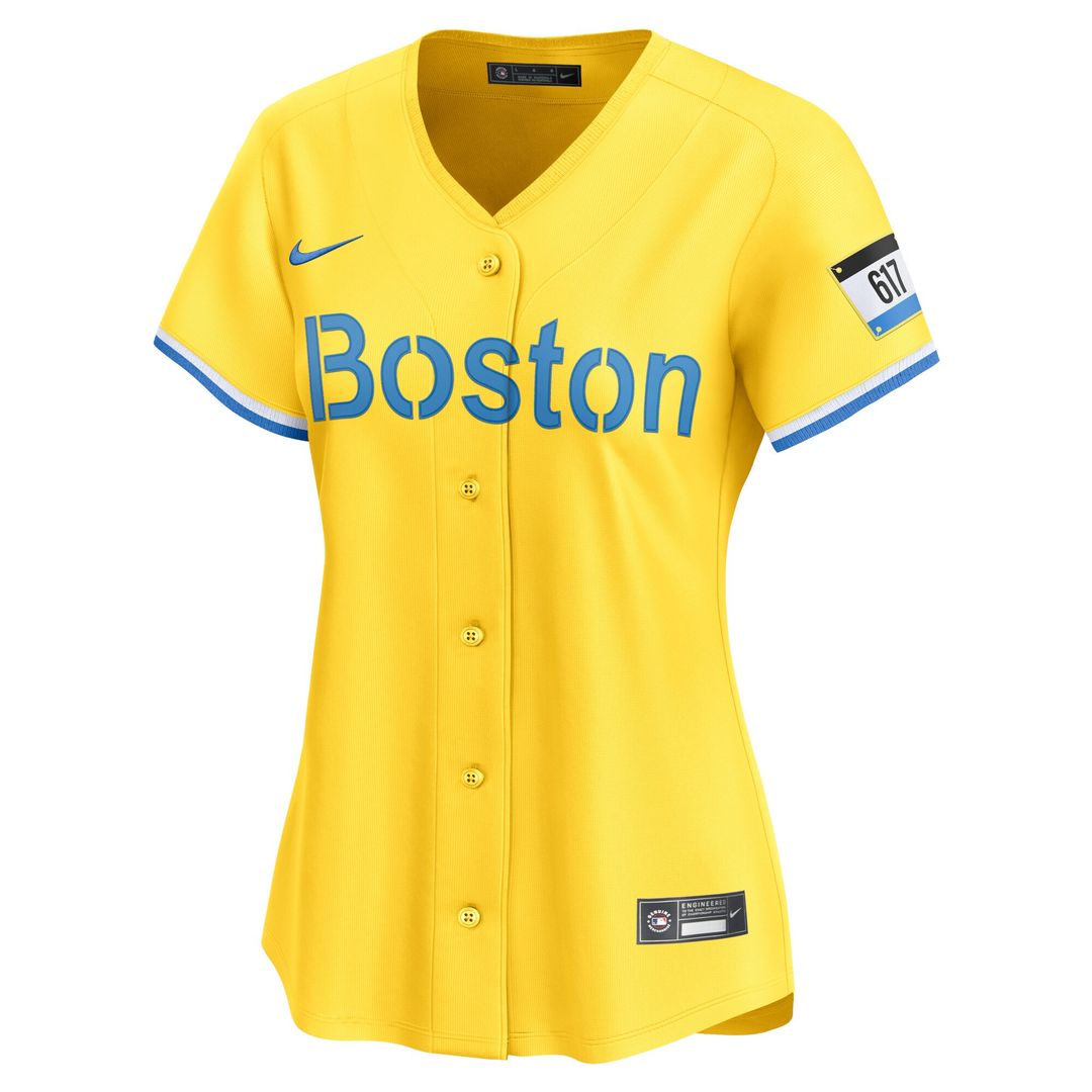Boston Red Sox David Ortiz Nike Women's City Connect Retired Player Jersey - Gold MLB Team Jersey Baseball Fan Apparel