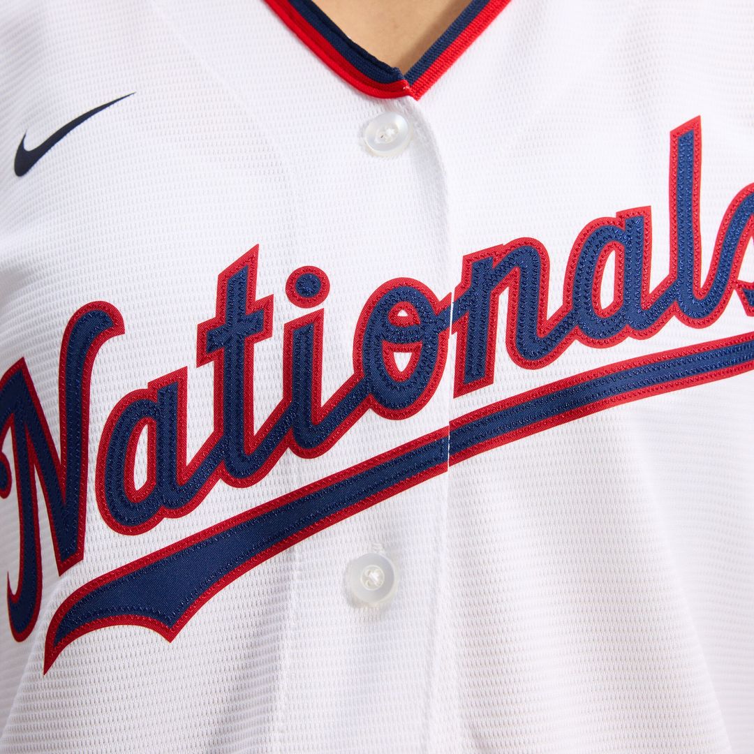 Washington Nationals CJ Abrams Nike Women's Home Replica Player Jersey - White MLB Team Jersey Baseball Fan Apparel
