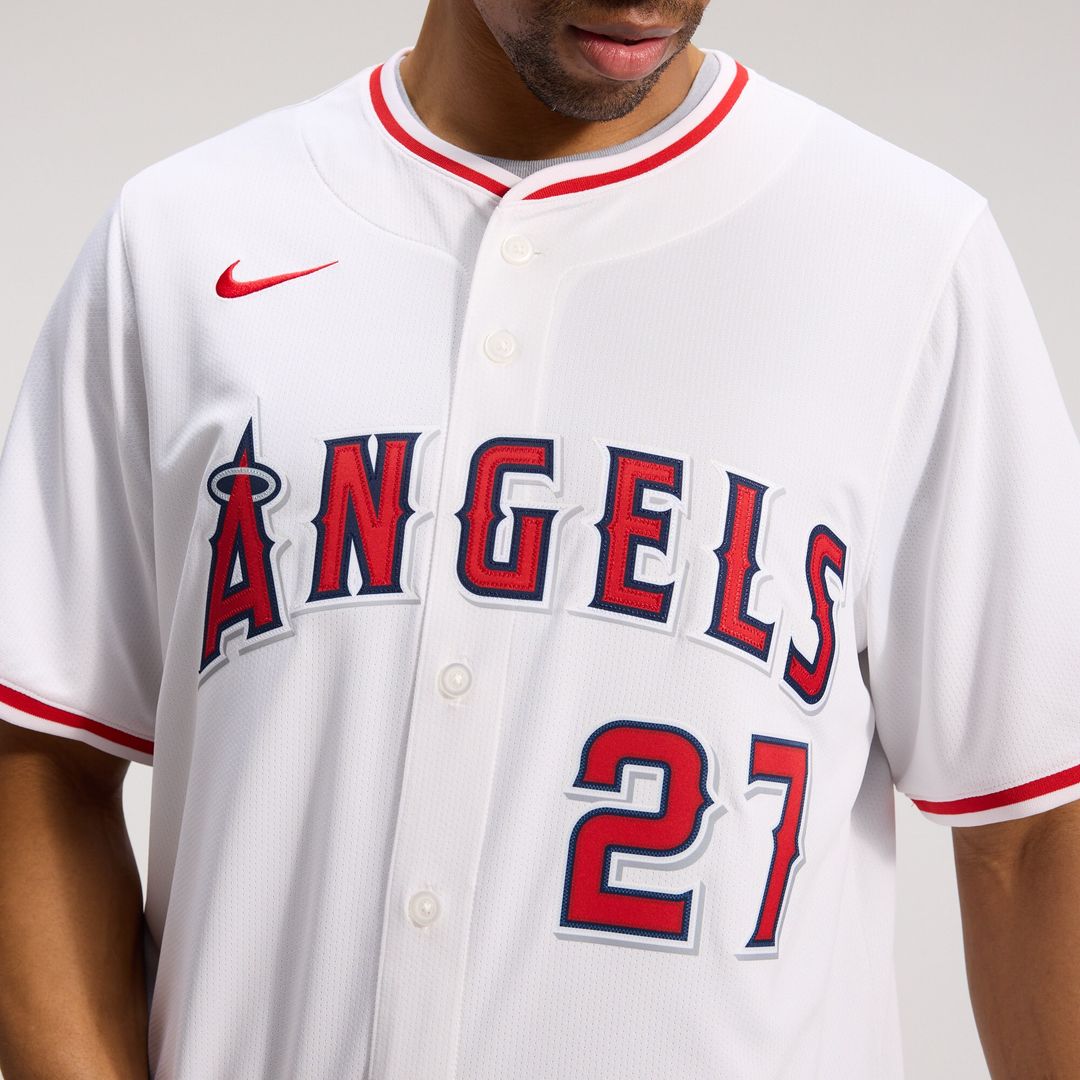 Los Angeles Angels Mike Trout Nike Home Limited Player Jersey - White MLB Team Jersey Baseball Fan Apparel