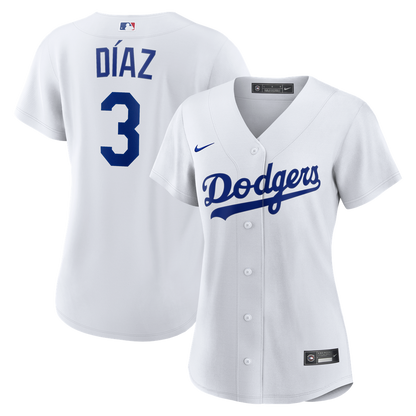 Los Angeles Dodgers Edwin Díaz Nike Women's Home Replica Jersey - White MLB Team Jersey Baseball Fan Apparel