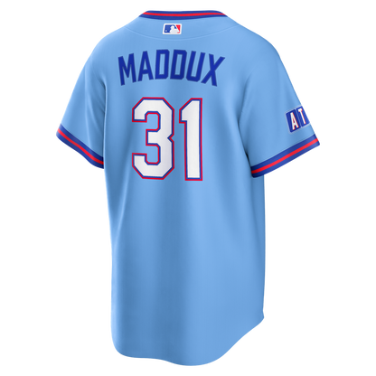 Atlanta Braves Greg Maddux Nike 2026 City Connect Stadium Jersey - Powder Blue MLB Team Jersey Baseball Fan Apparel